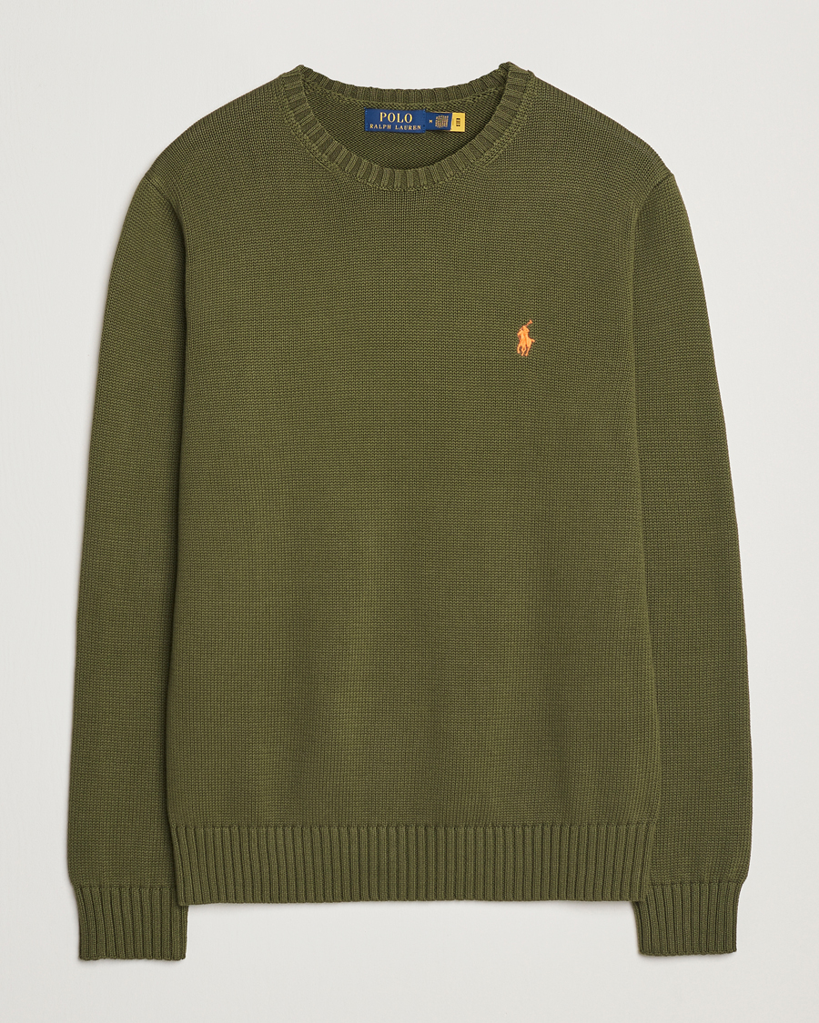 Herren | Pullover | Polo Ralph Lauren | Cotton Crew Neck Sweater New Olive