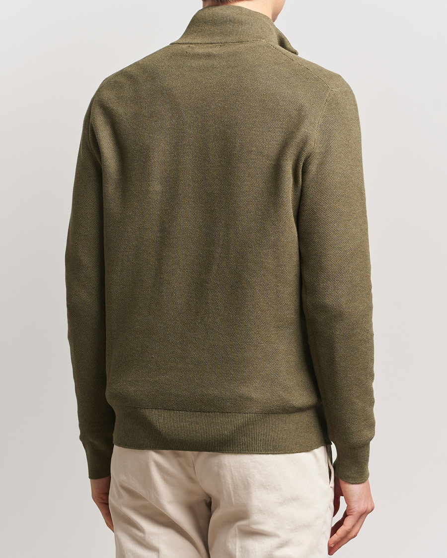 Herren | Pullover | Polo Ralph Lauren | Textured Half-Zip Cargo Olive Heahter
