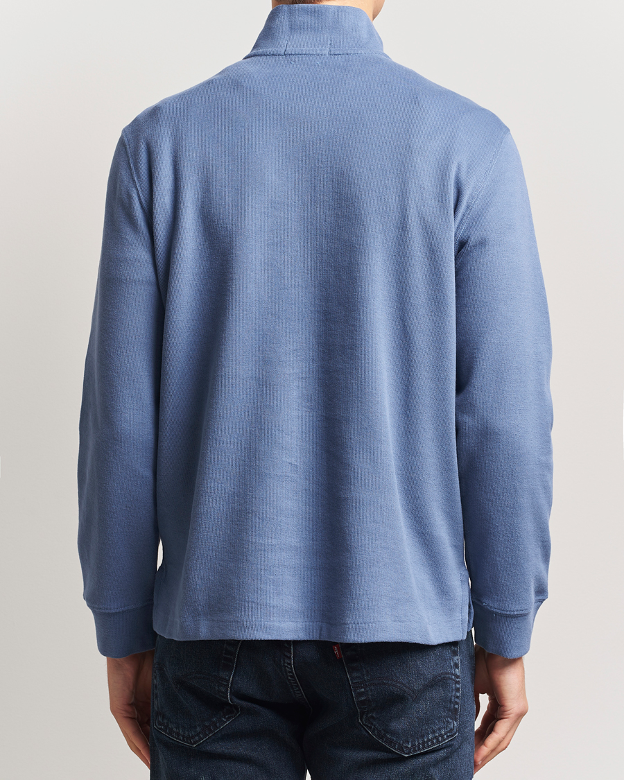 Herren | Pullover | Polo Ralph Lauren | Double Knit Jaquard Half Zip Sweater Capri Blue