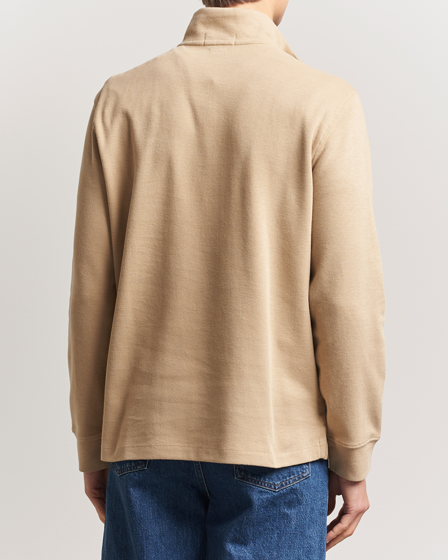 Herren | Pullover | Polo Ralph Lauren | Double Knit Jaquard Half Zip Sweater Coastal Beige