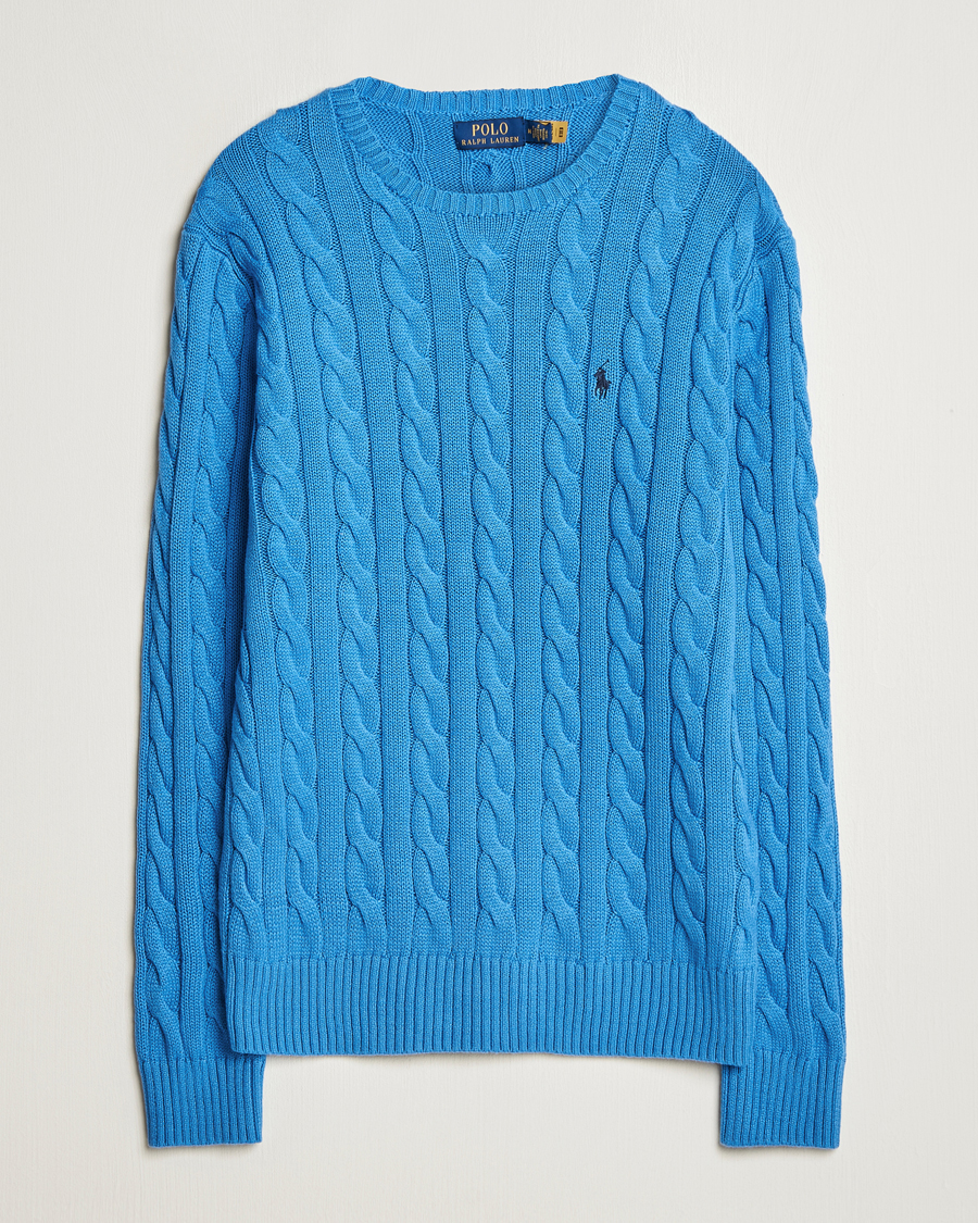 Herren | Pullover | Polo Ralph Lauren | Cotton Cable Pullover Blue Orbit
