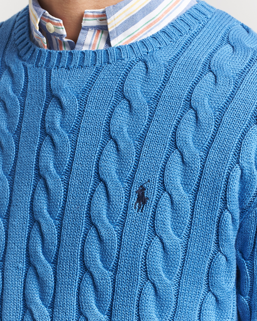 Herren | Pullover | Polo Ralph Lauren | Cotton Cable Pullover Blue Orbit
