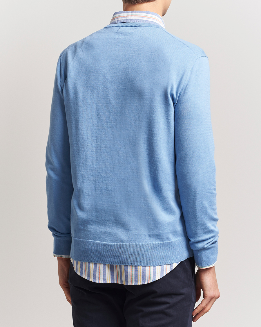 Herren | Pullover | Polo Ralph Lauren | Cotton Crew Neck Sweater Sky Blue