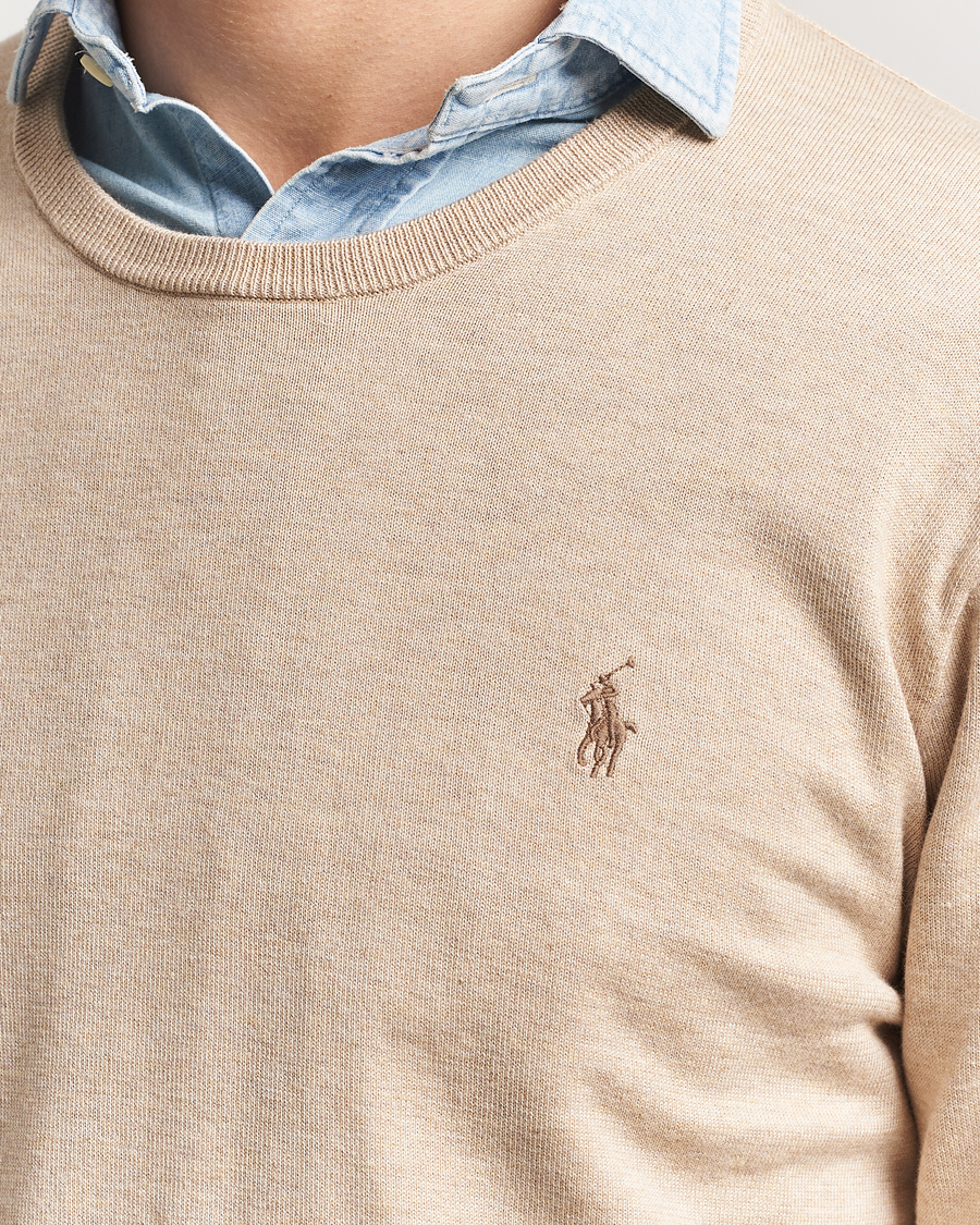 Herren | Pullover | Polo Ralph Lauren | Cotton Crew Neck Sweater Dune Melange
