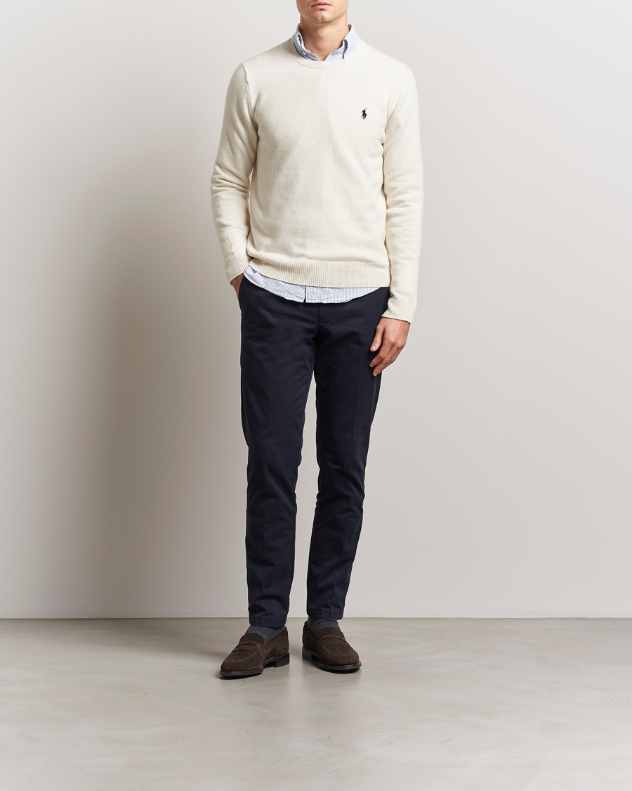 Herren | Pullover | Polo Ralph Lauren | Cotton/Wool Pullover Andover Cream