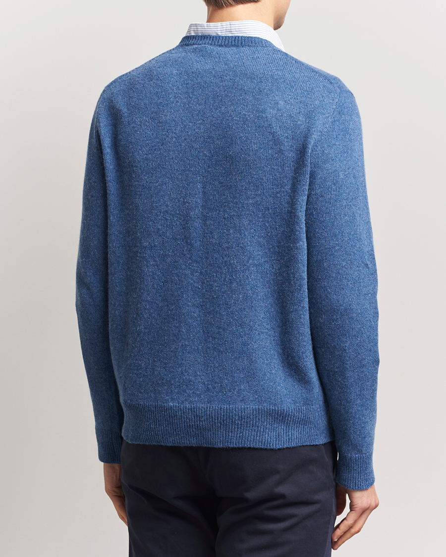 Herren | Pullover | Polo Ralph Lauren | Cotton/Wool Pullover Blue Salt Heather