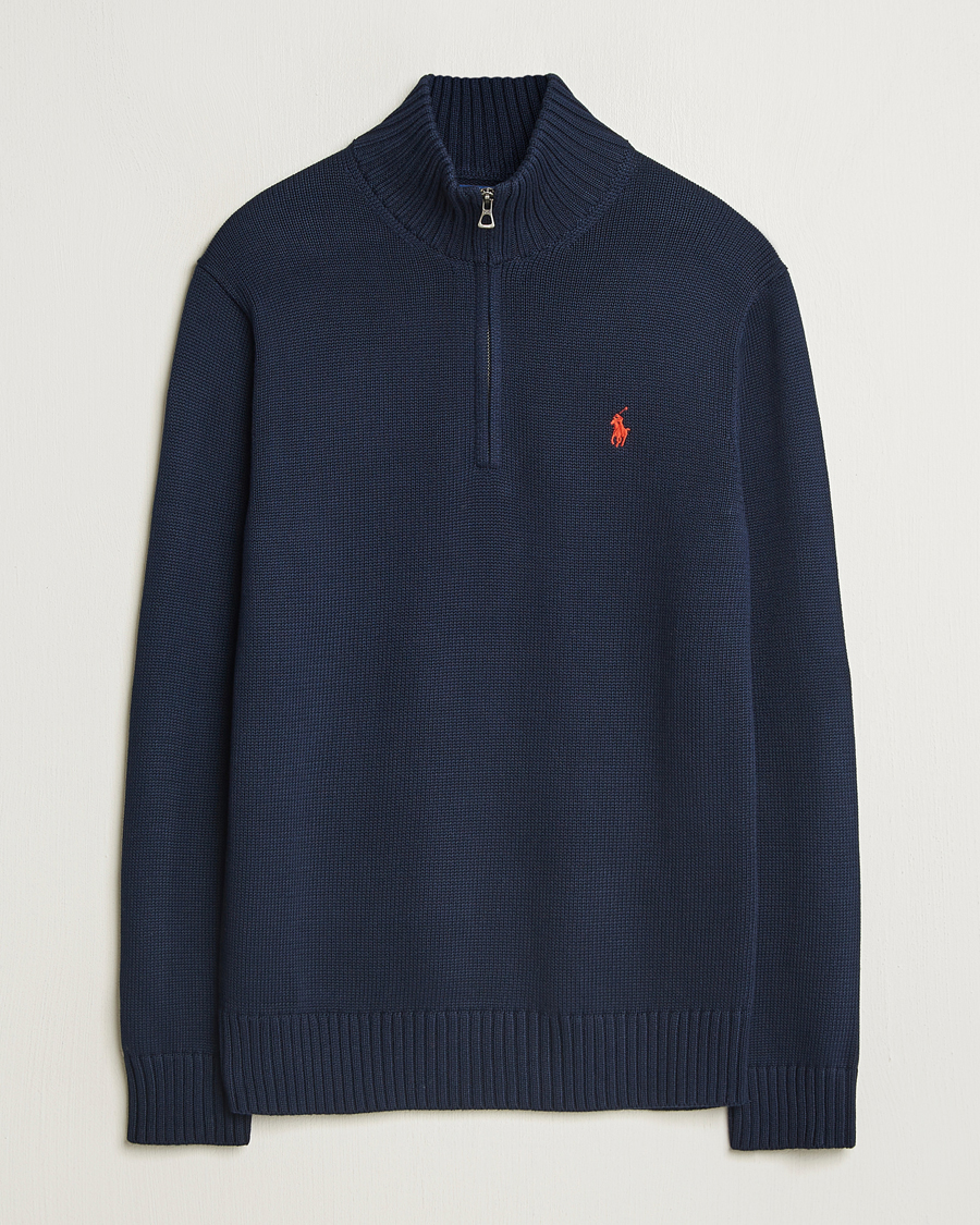 Herren | Pullover | Polo Ralph Lauren | Cotton Pullover Half Zip Hunter Navy