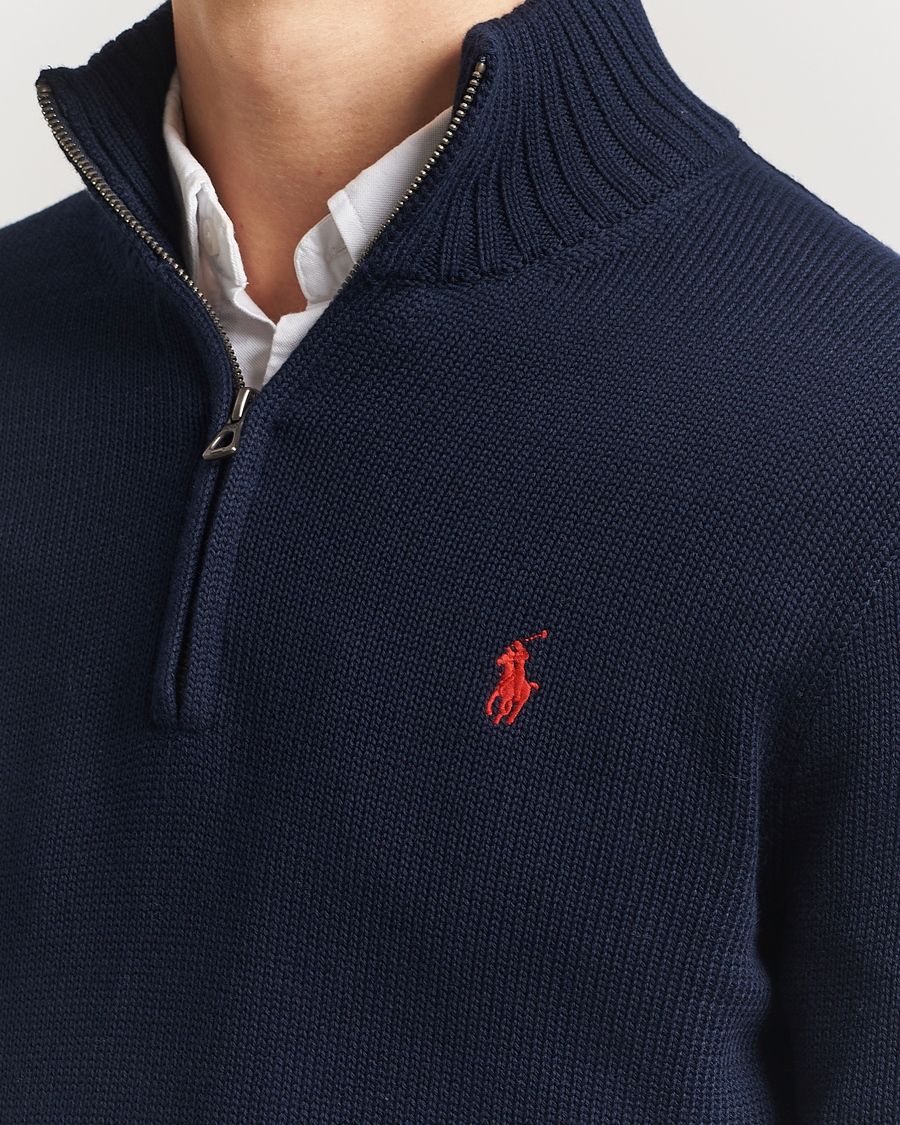 Herren | Pullover | Polo Ralph Lauren | Cotton Pullover Half Zip Hunter Navy