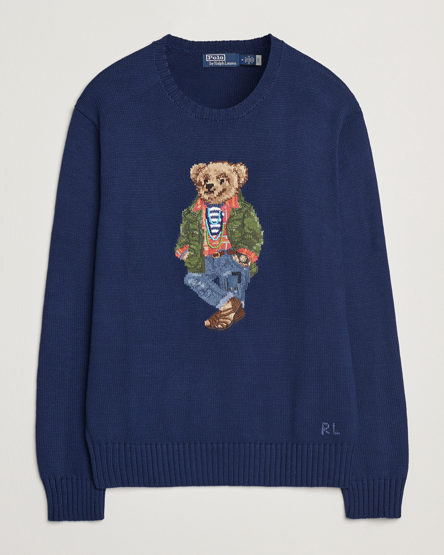 Herren | Pullover | Polo Ralph Lauren | Cotton Bear Pullover Freshwater Blue