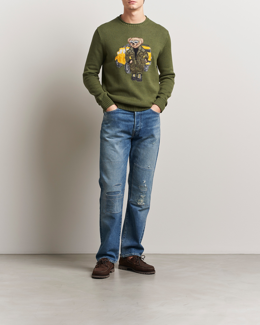 Herren | Pullover | Polo Ralph Lauren | Cotton Bear Pullover New Olive