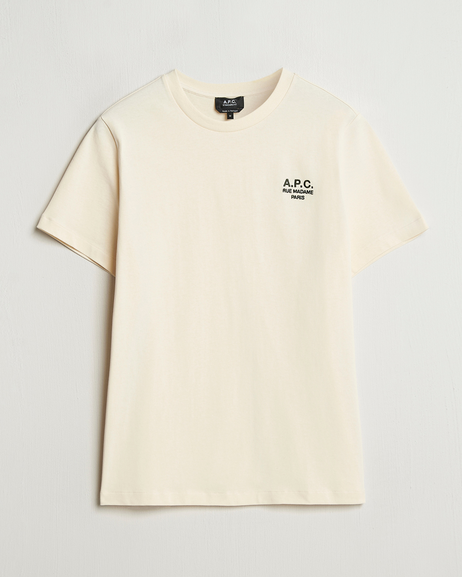 Herren | T-Shirts | A.P.C. | Rue Madame T-Shirt Ecru