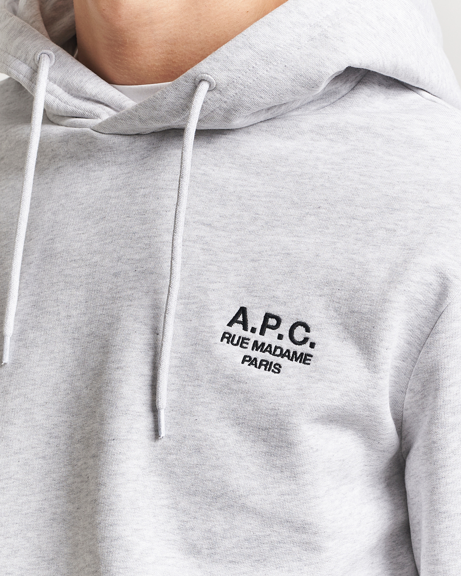 Herren | Pullover | A.P.C. | Rue Madame Hoodie Heather Grey/Black