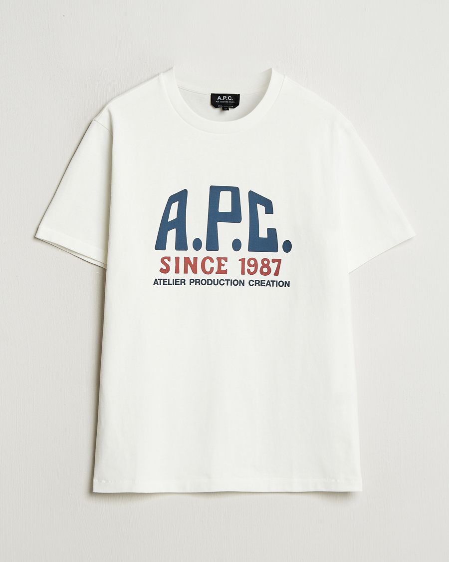 Herren | T-Shirts | A.P.C. | Print Label T-Shirt White