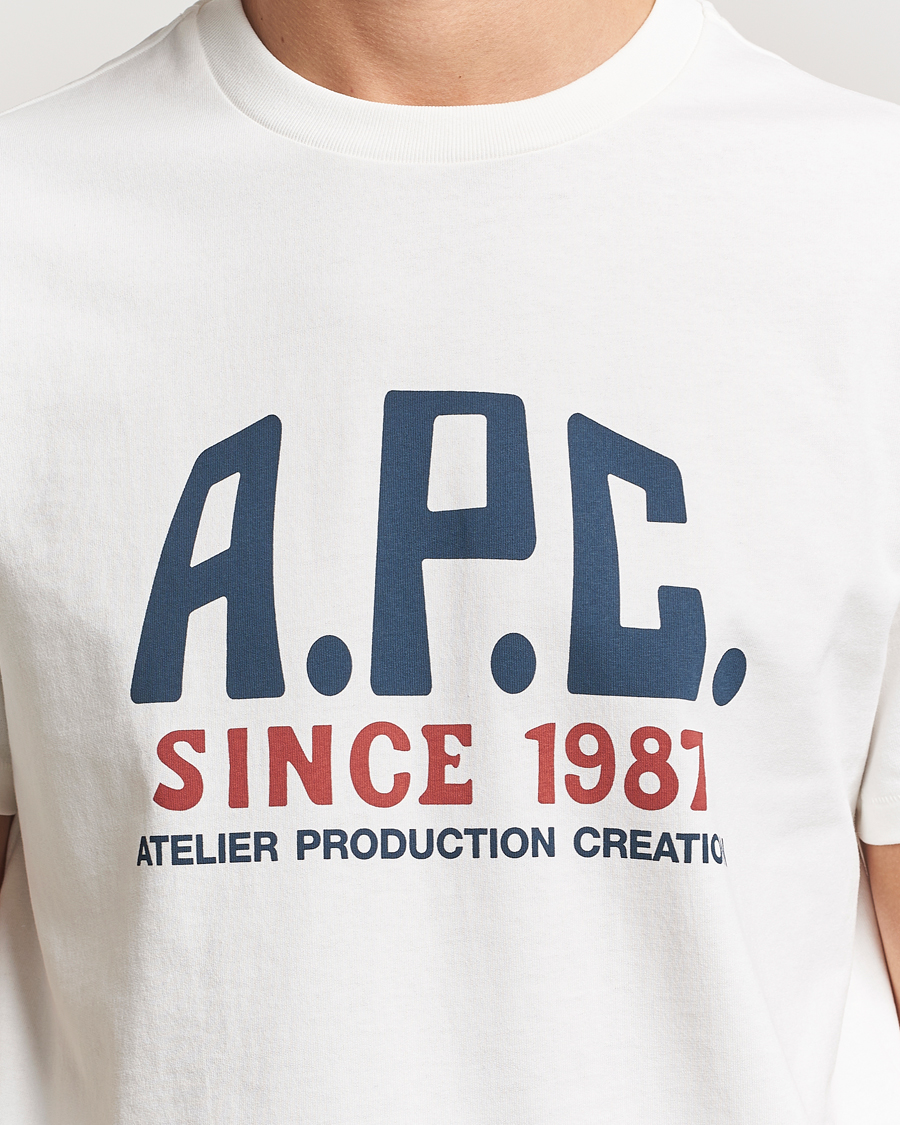 Herren | T-Shirts | A.P.C. | Print Label T-Shirt White