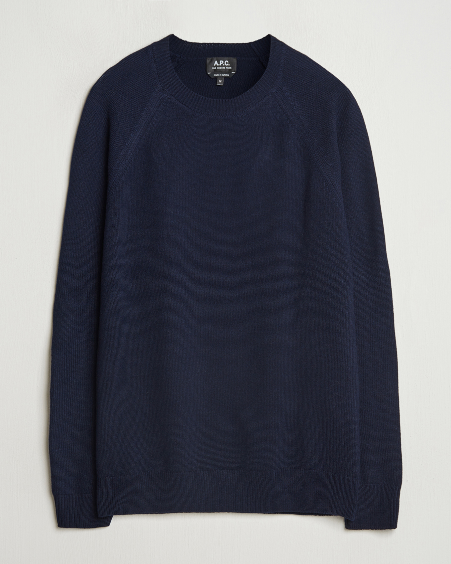 Herren | Pullover | A.P.C. | Pierre Lambswool Sweater Dark Navy