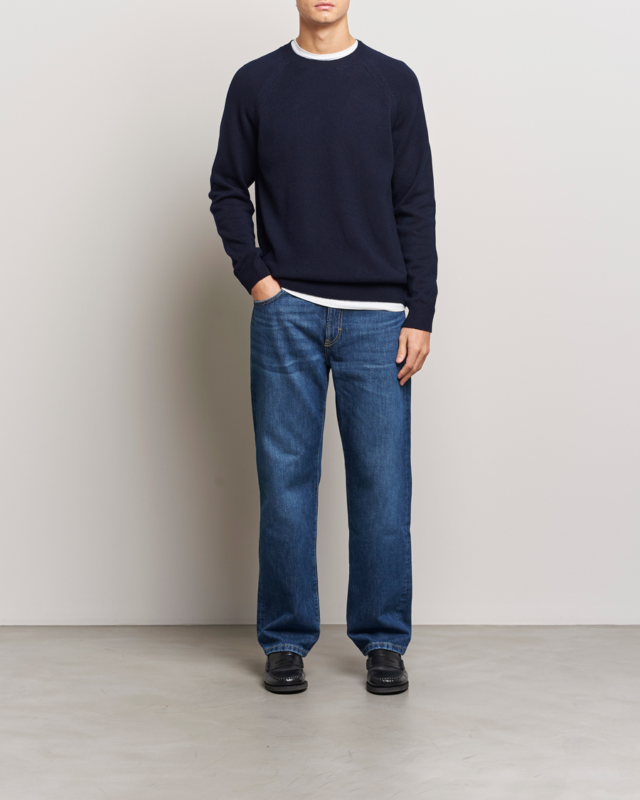Herren | Pullover | A.P.C. | Pierre Lambswool Sweater Dark Navy
