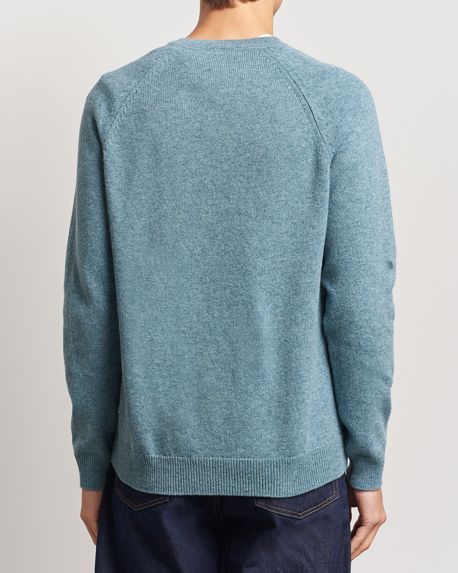 Herren | Pullover | A.P.C. | Pierre Lambswool Sweater Blue Melange