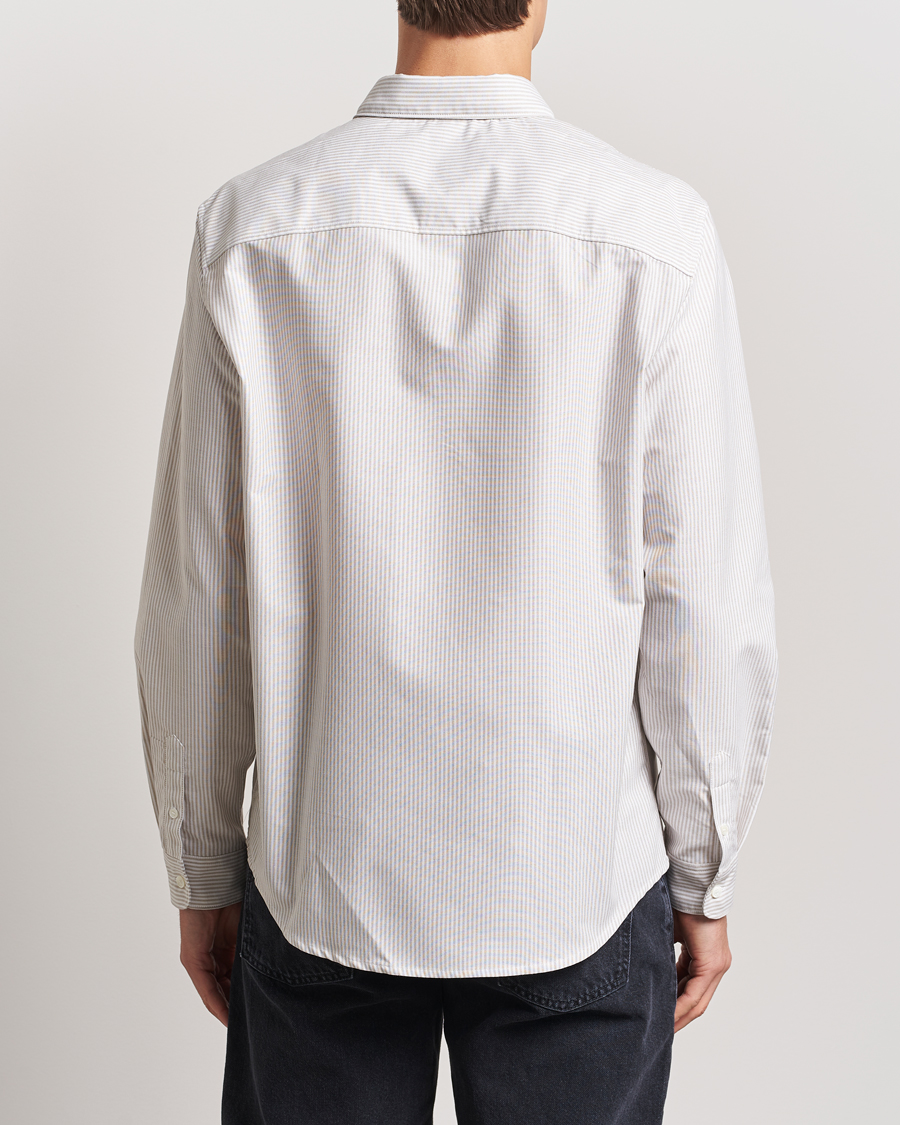 Herren | Hemden | A.P.C. | Greg Striped Oxford Shirt Beige/White