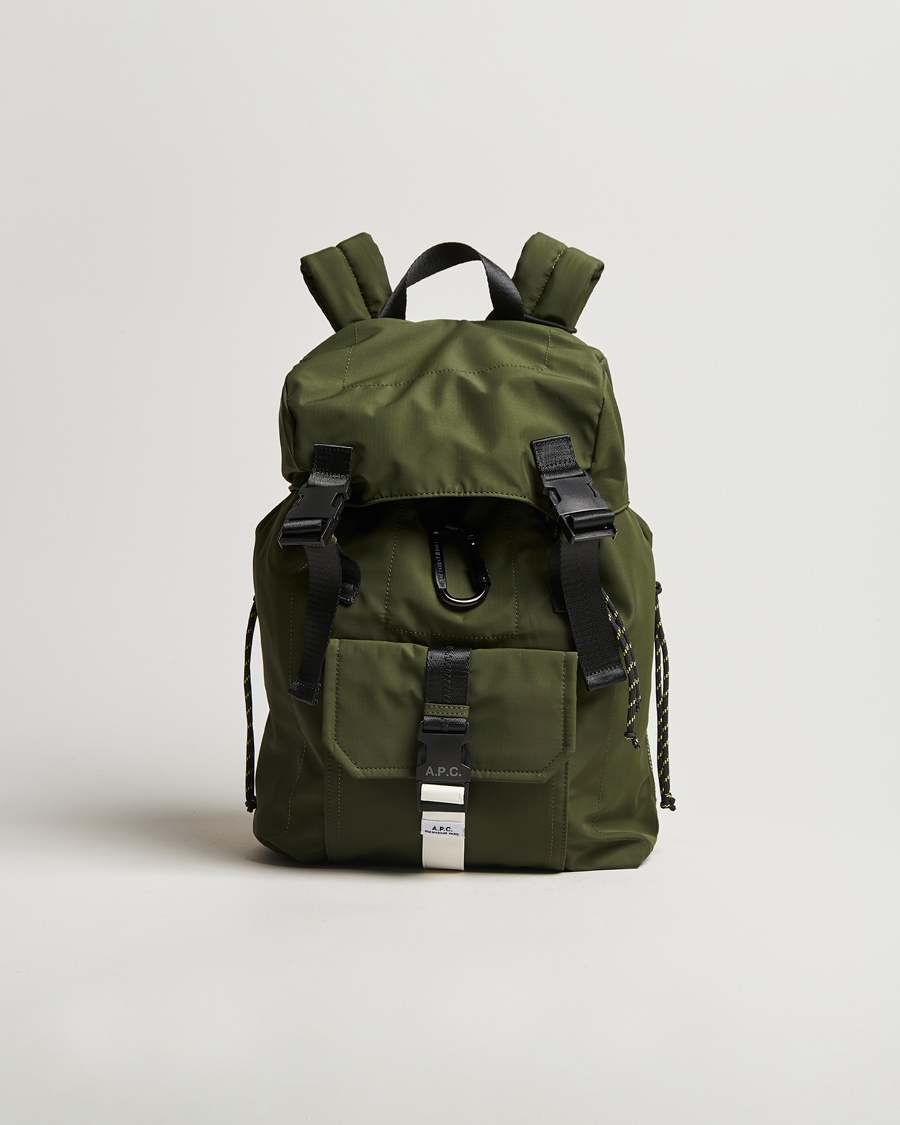 Herren | A.P.C. Trek Backpack Dark Khaki | A.P.C. | Trek Backpack Dark Khaki