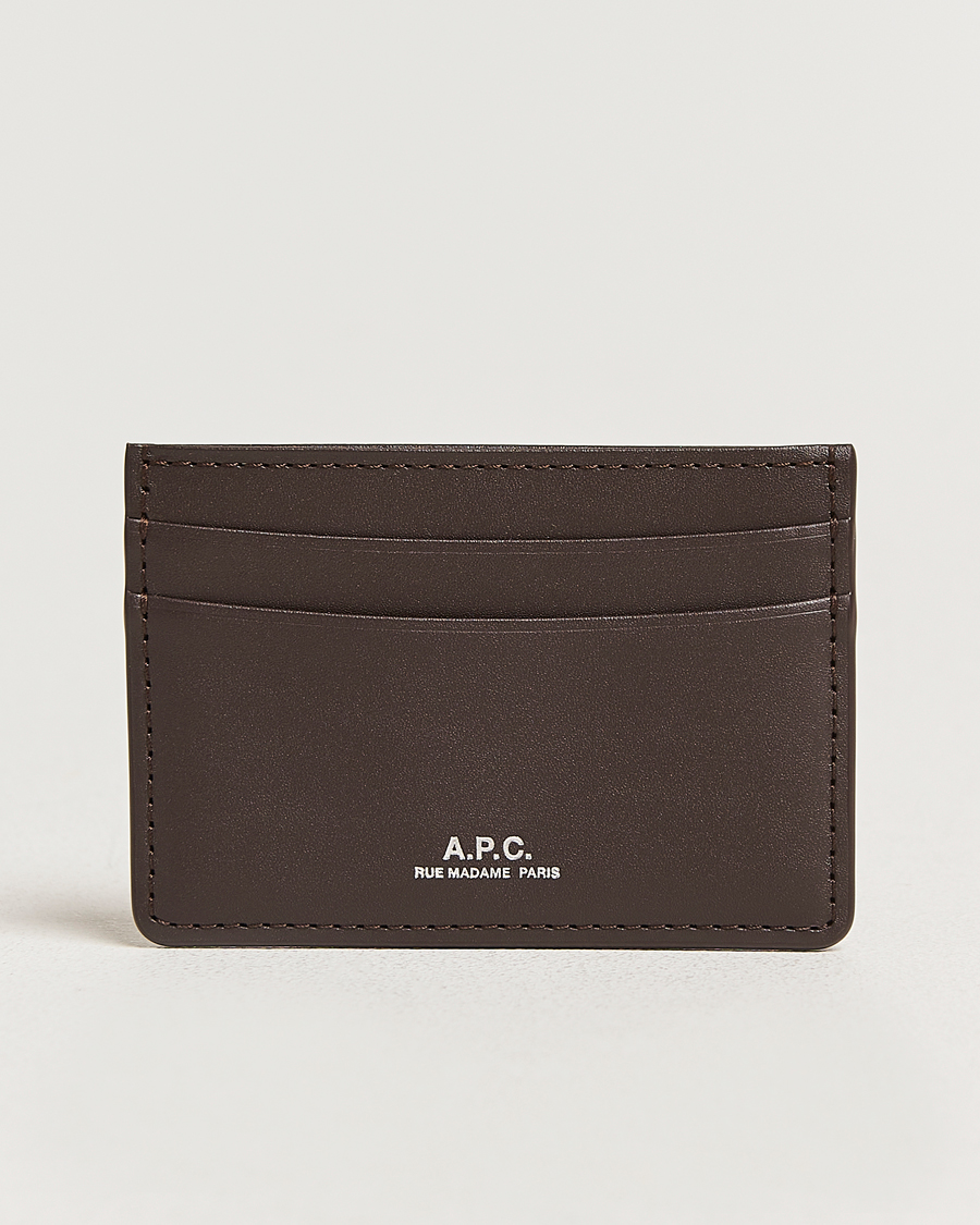 Herren | Geldbörsen | A.P.C. | A.P.C.Calf Leather Card HolderDark Brown