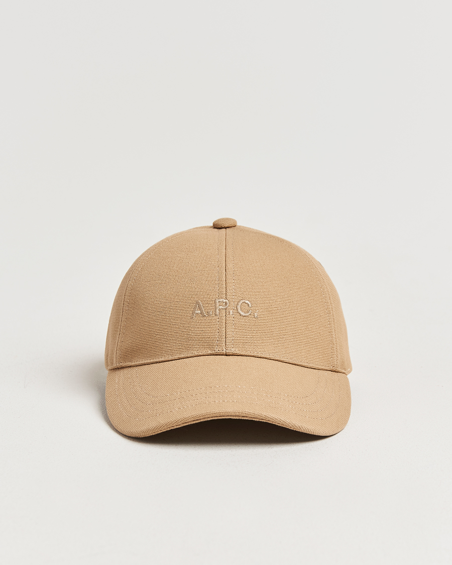 Herren | A.P.C. Charlie Baseball Cap Dark Beige | A.P.C. | Charlie Baseball Cap Dark Beige