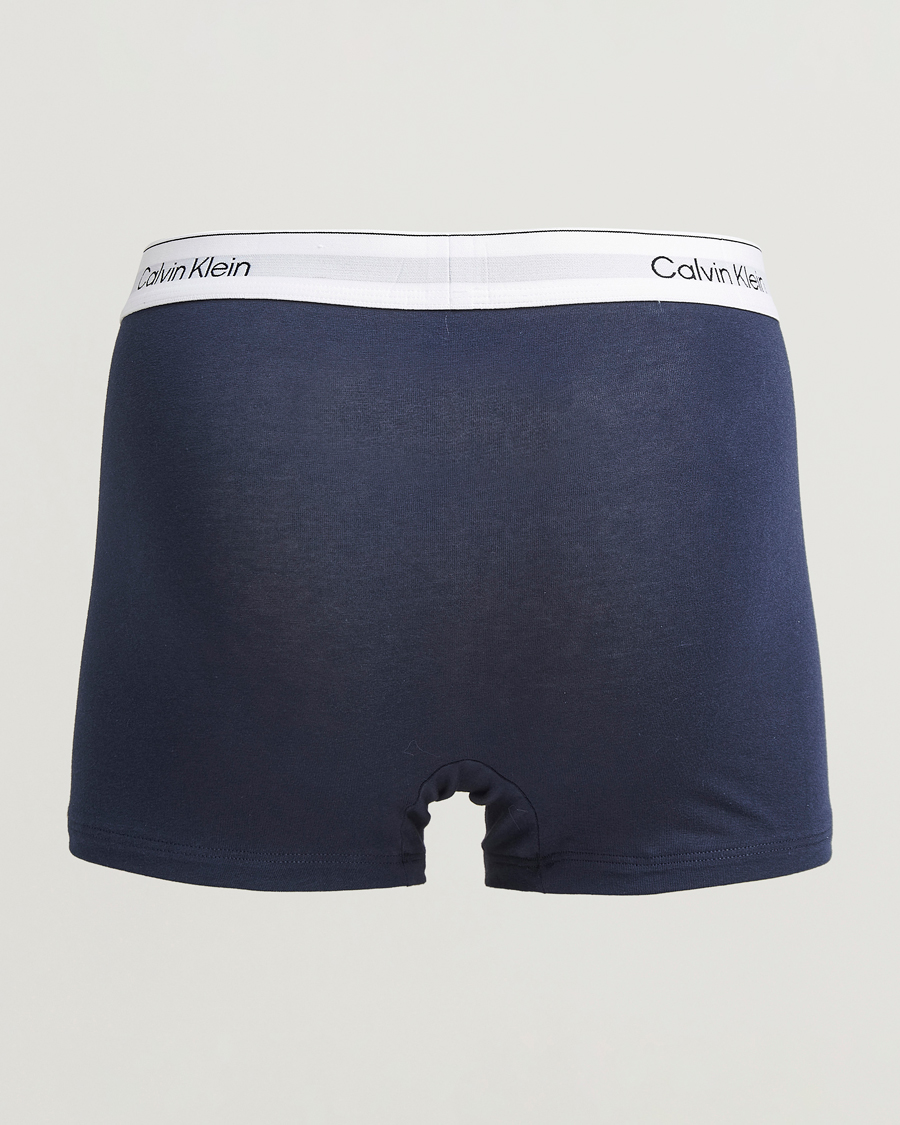 Herren | Unterwäsche | Calvin Klein | 3-Pack Icon Cotton Stretch Relaxed Trunk Blue/Grey/Green