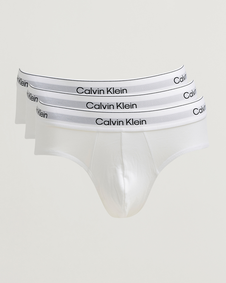 Herren | Unterwäsche | Calvin Klein | 3-Pack Icon Cotton Stretch Hip Brief White