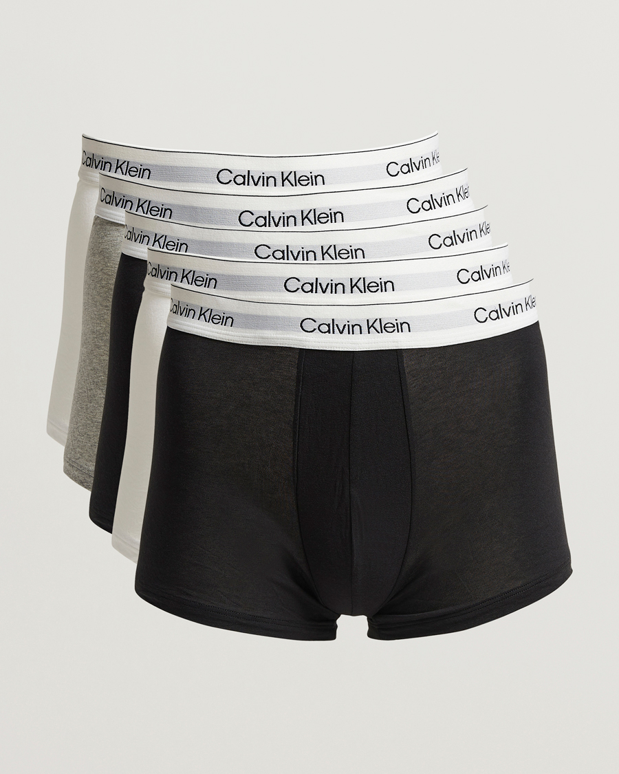Herren | Unterwäsche | Calvin Klein | 5-Pack Icon Cotton Stretch Trunk Black/White/Grey