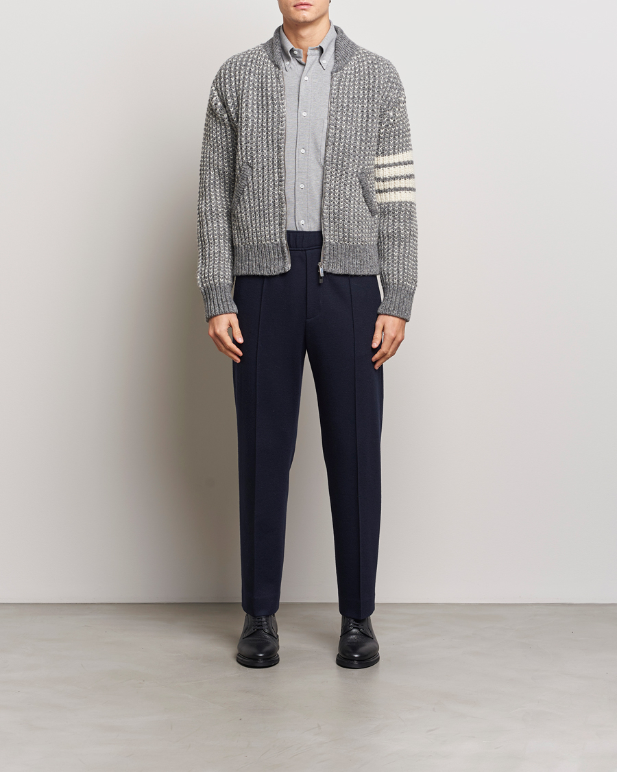 Herren | Jacken | Thom Browne | Irish Wool Bomber Jacket Medium Grey