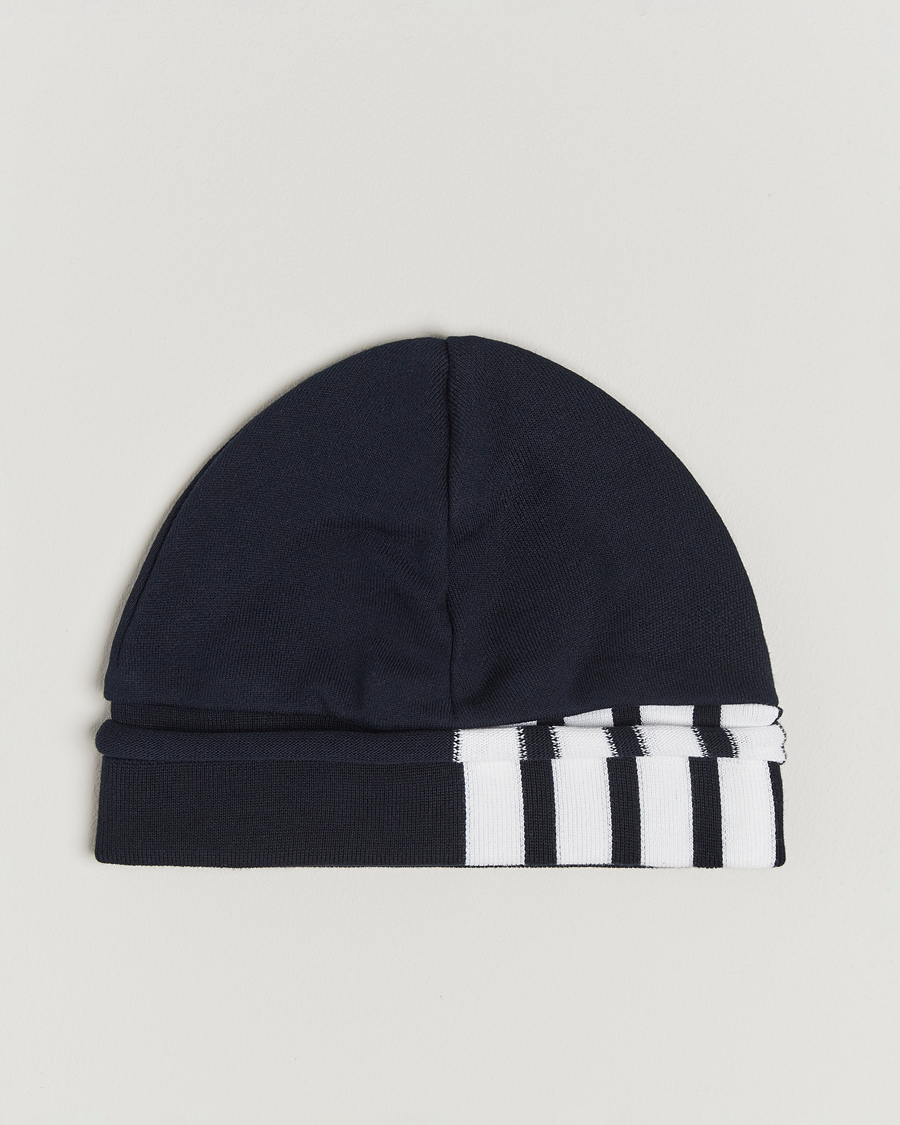Herren | Thom Browne 4-Bar Beanie Navy | Thom Browne | 4-Bar Beanie Navy