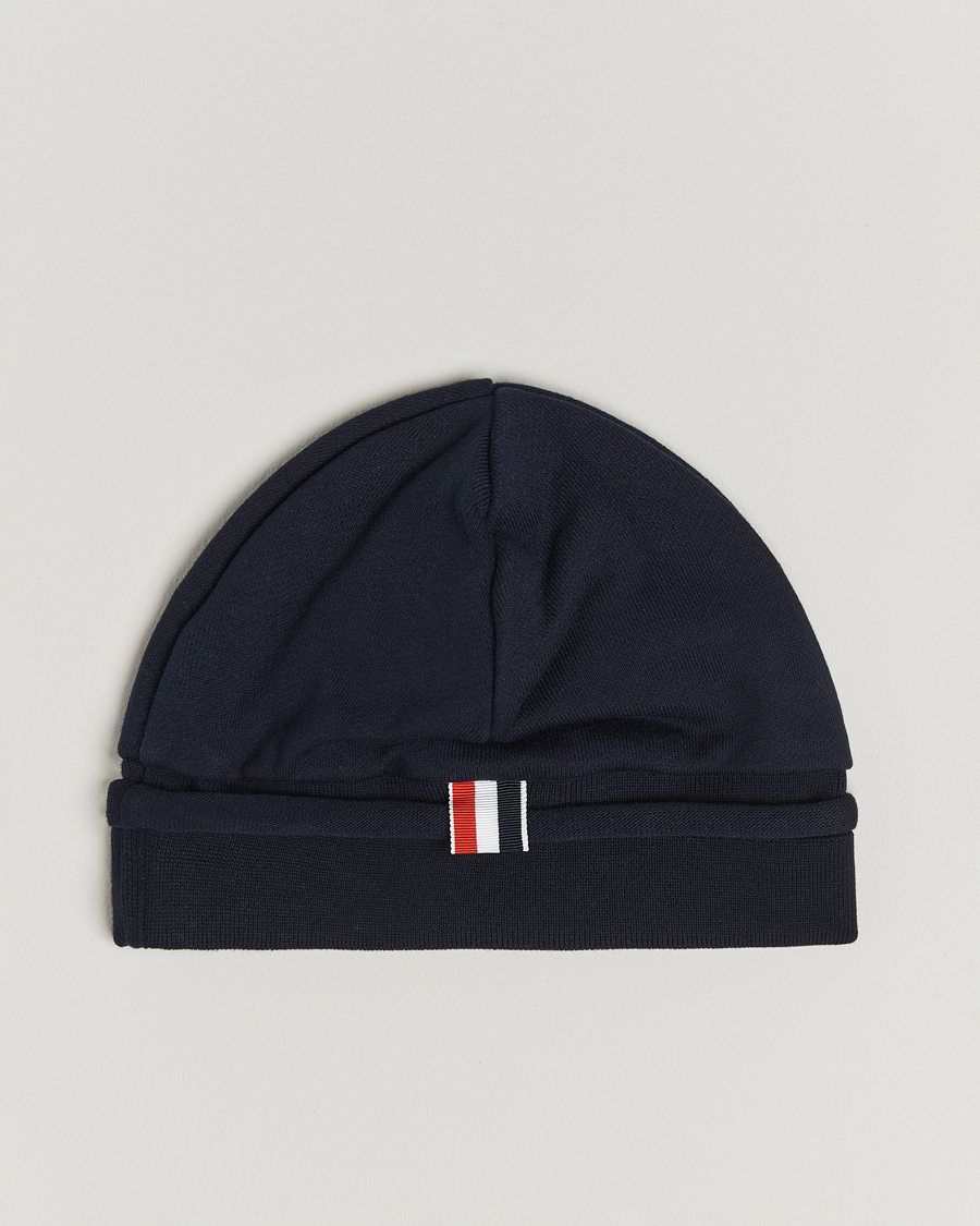 Herren | Thom Browne 4-Bar Beanie Navy | Thom Browne | 4-Bar Beanie Navy