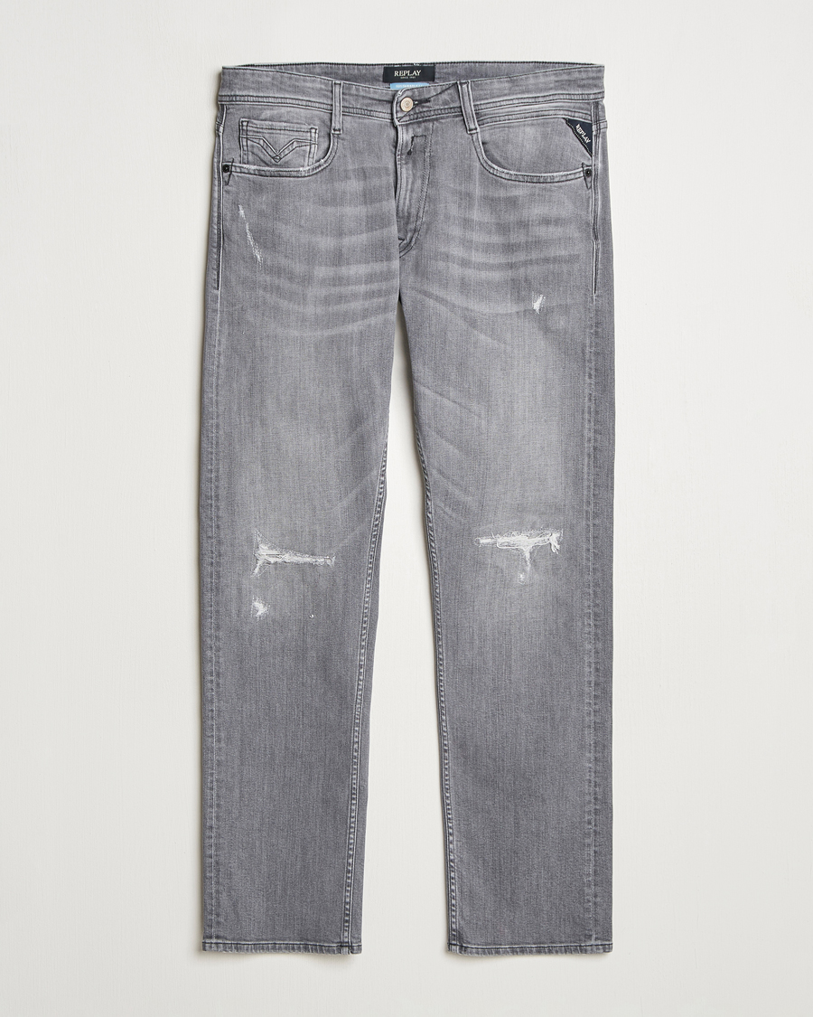 Herren | Jeans | Replay | Rocco Comfort Fit Stretch Jeans Washed Grey