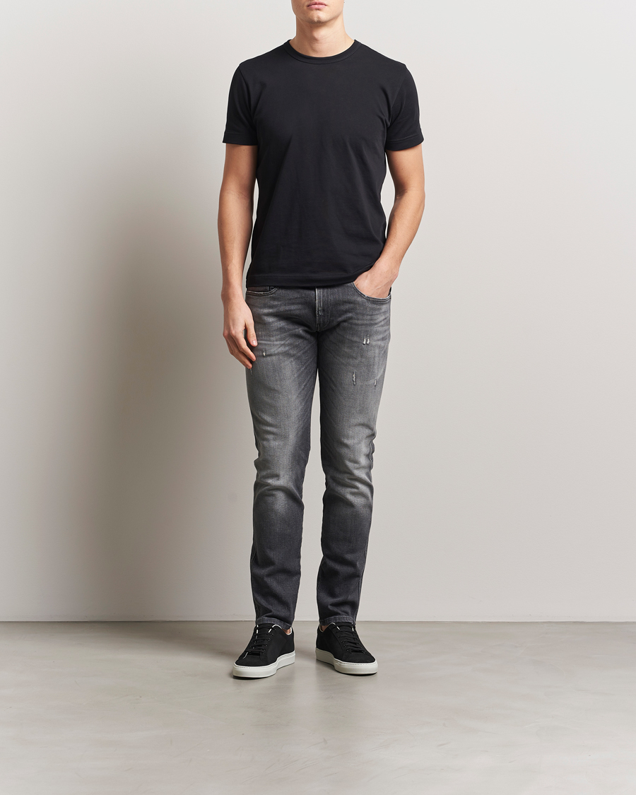 Herren | Jeans | Replay | Anbass Stretch Jeans Washed Black