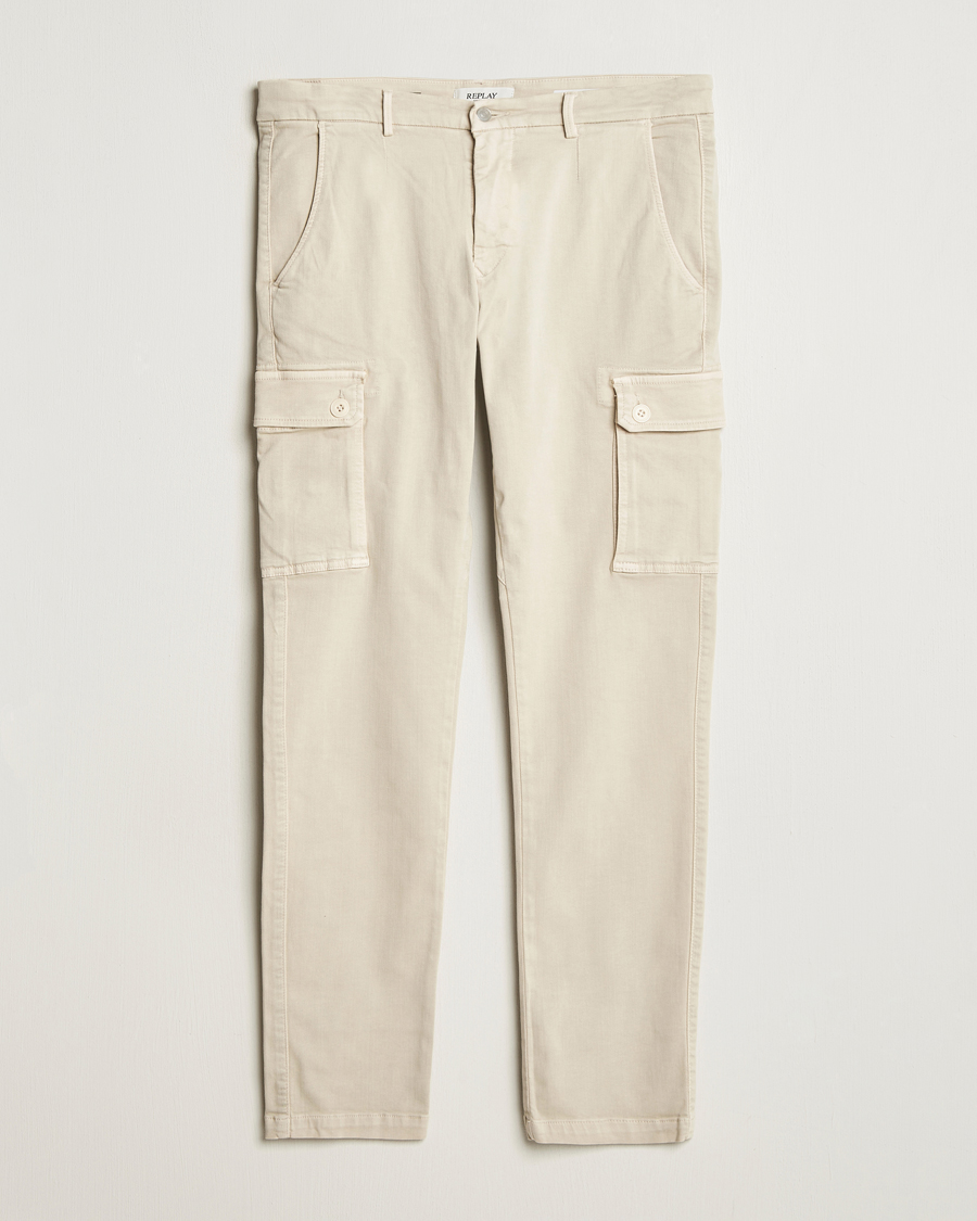 Herren | Hosen | Replay | Jaan Hyperflex Cargo Pants Alabster
