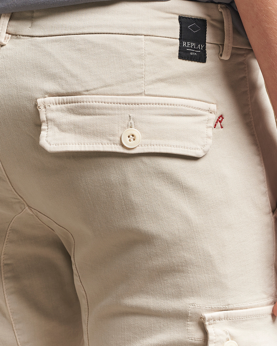 Herren | Hosen | Replay | Jaan Hyperflex Cargo Pants Alabster