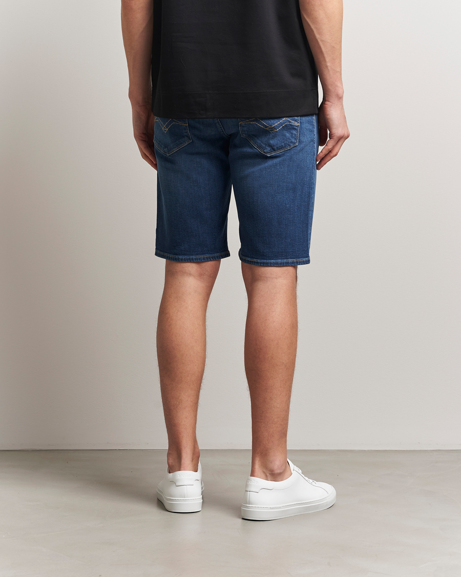 Herren | Shorts | Replay | RBJ981 Stretch Denim Shorts Dark Blue