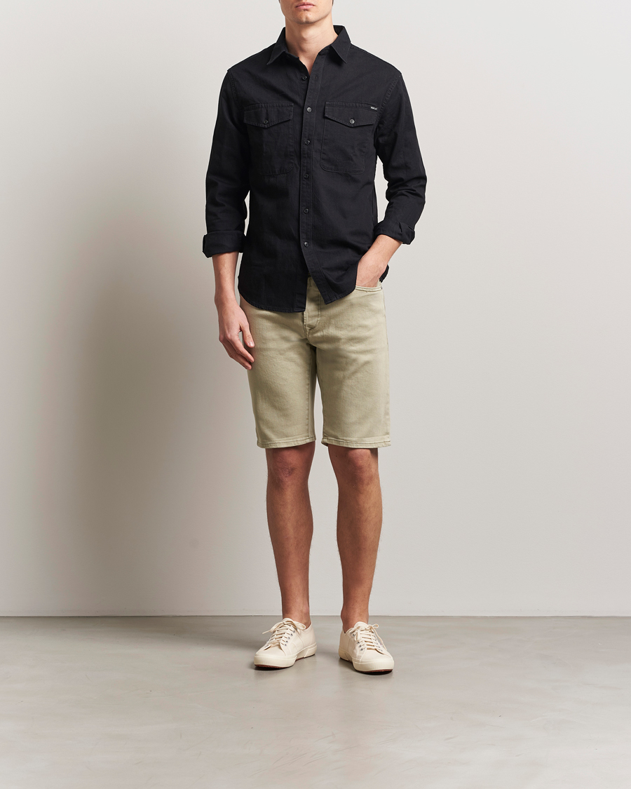 Herren | Shorts | Replay | RBJ981 Stretch Denim Shorts Oatmeal