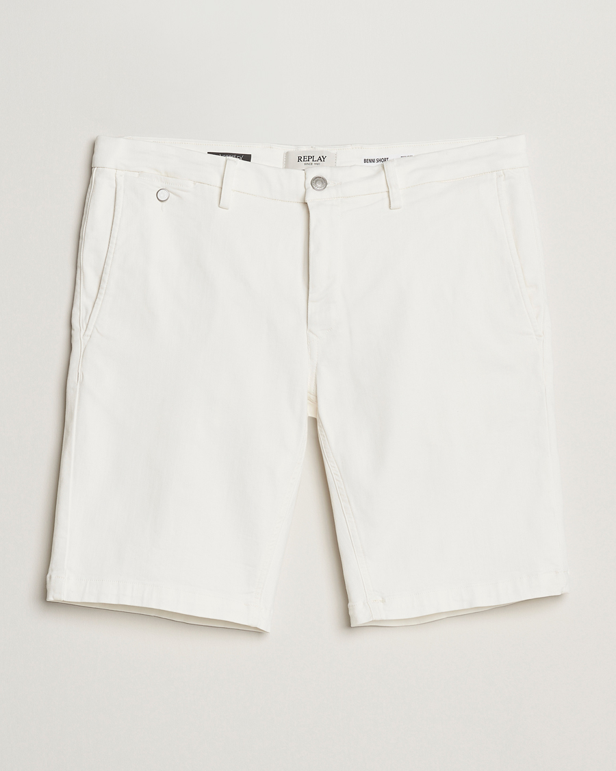 Herren | Shorts | Replay | Benni Hyperflex Shorts Natural White