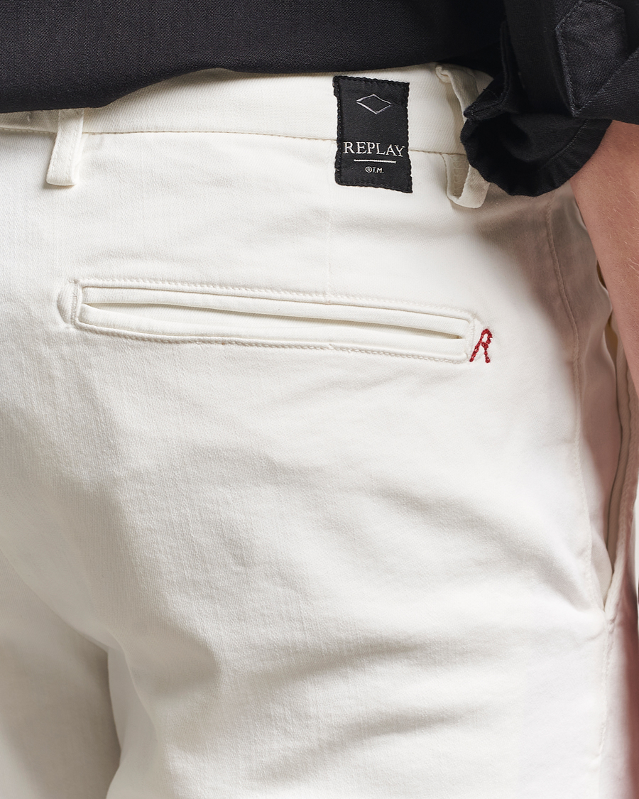 Herren | Shorts | Replay | Benni Hyperflex Shorts Natural White