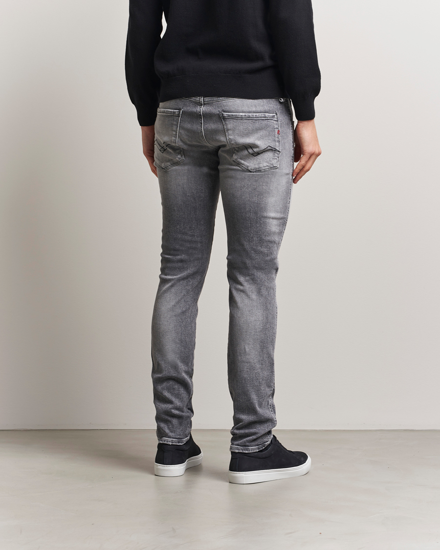 Herren | Jeans | Replay | Anbass Powerstretch Distressed Jeans Washed Grey