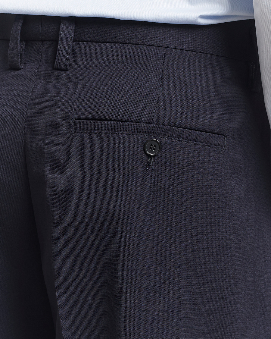 Herren | Hosen | Filippa K | Wide Wool Trousers Navy