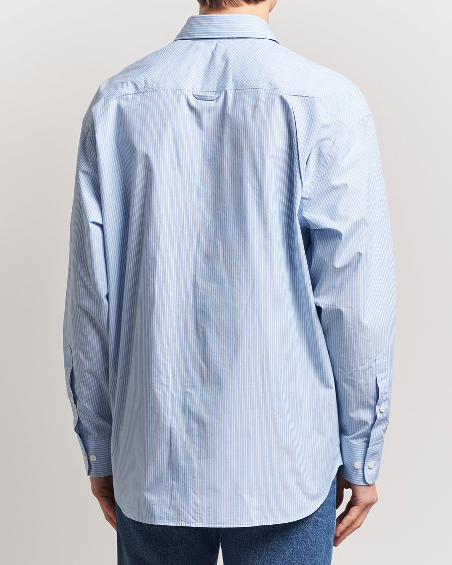 Herren | Hemden | Filippa K | Striped Cotton Poplin Shirt Light Blue/White