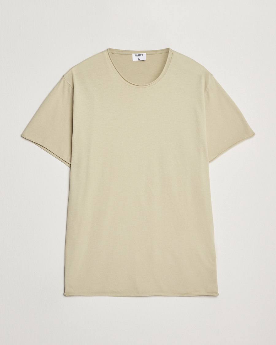 Herren | T-Shirts | Filippa K | Roll Neck Crew Neck T-Shirt Faded Moss
