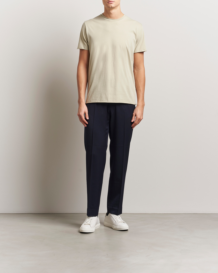 Herren | T-Shirts | Filippa K | Roll Neck Crew Neck T-Shirt Faded Moss