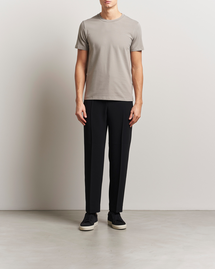 Herren | T-Shirts | Filippa K | Soft Lycra T-Shirt Dove Grey