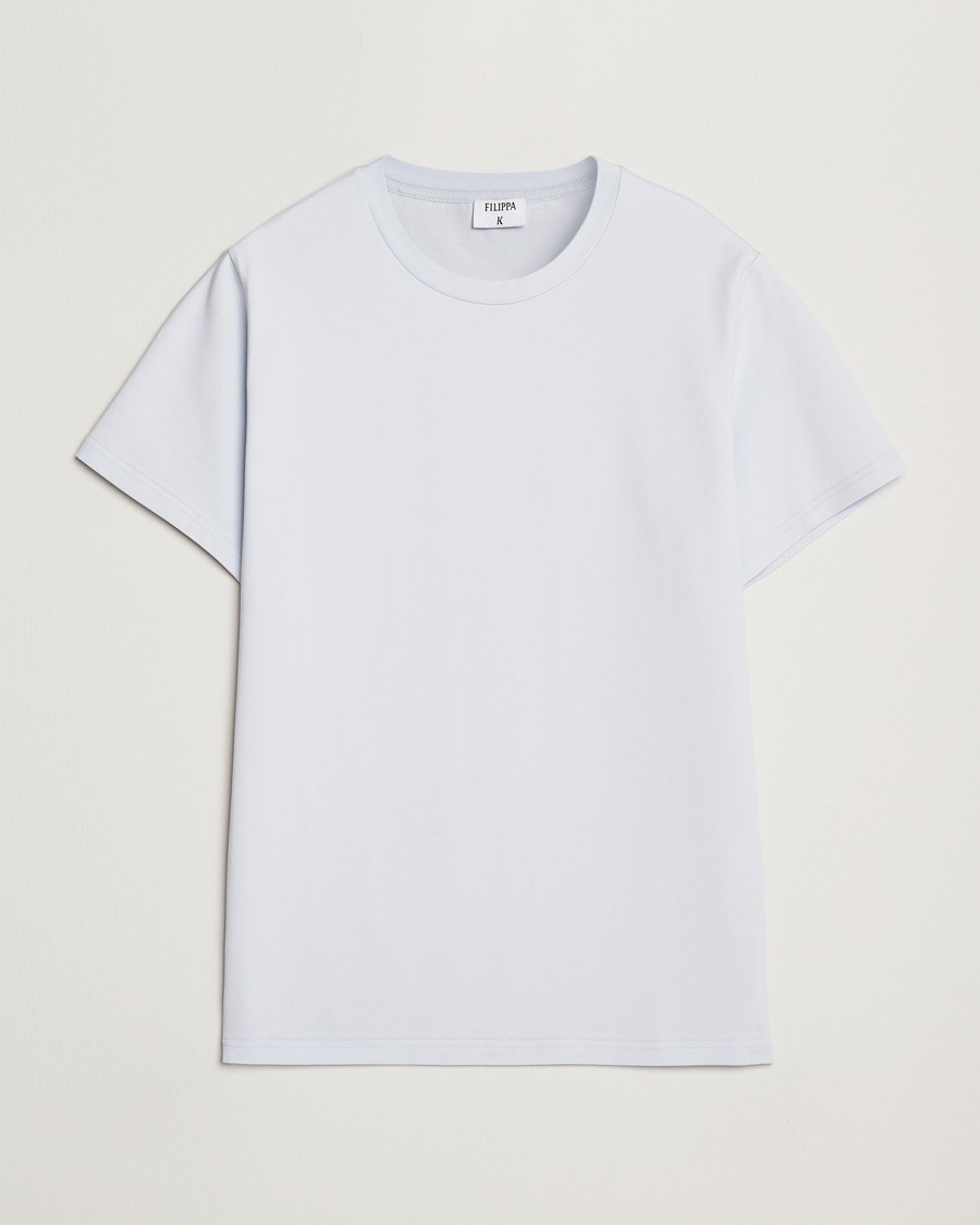 Herren | T-Shirts | Filippa K | Soft Lycra T-Shirt Ice Blue