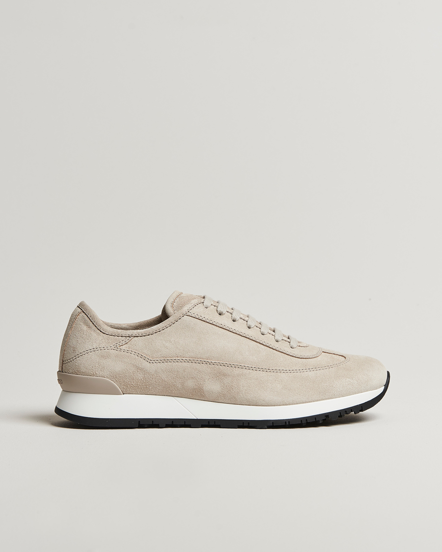 Herren | John Lobb Foundry Luxury Running Sneakers Sand | John Lobb | Foundry Luxury Running Sneakers Sand
