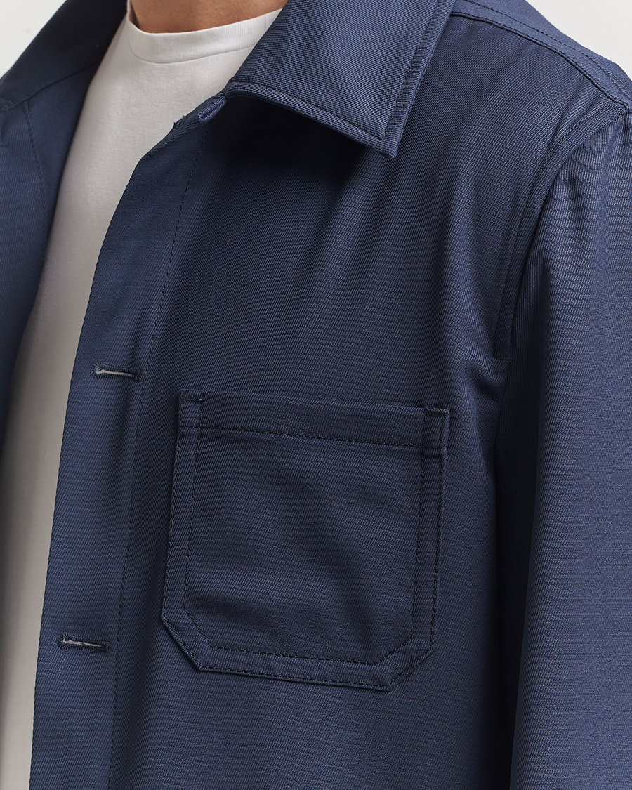 Herren | Jacken | Filippa K | Work Shirt Jacket Dusk Blue