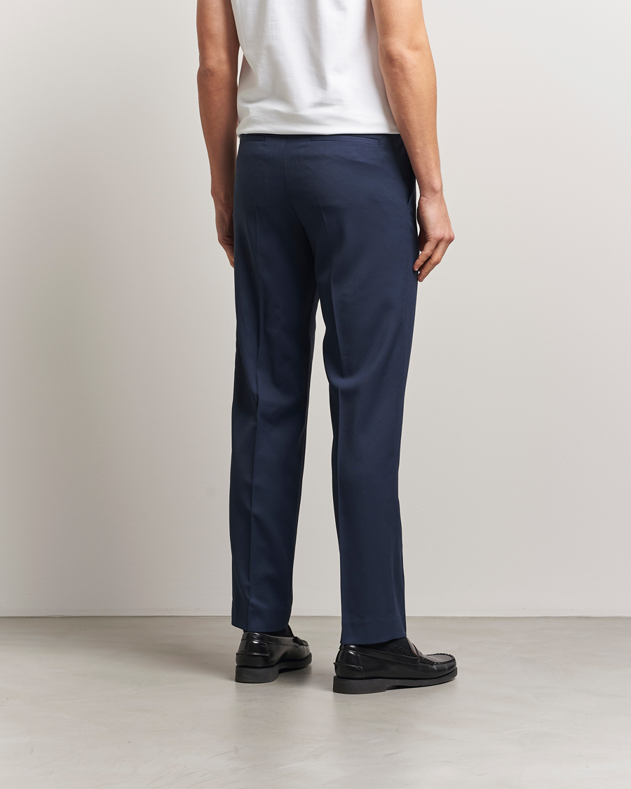 Herren | Hosen | Filippa K | Tailored Twill Drawstring Trousers Dusk Blue