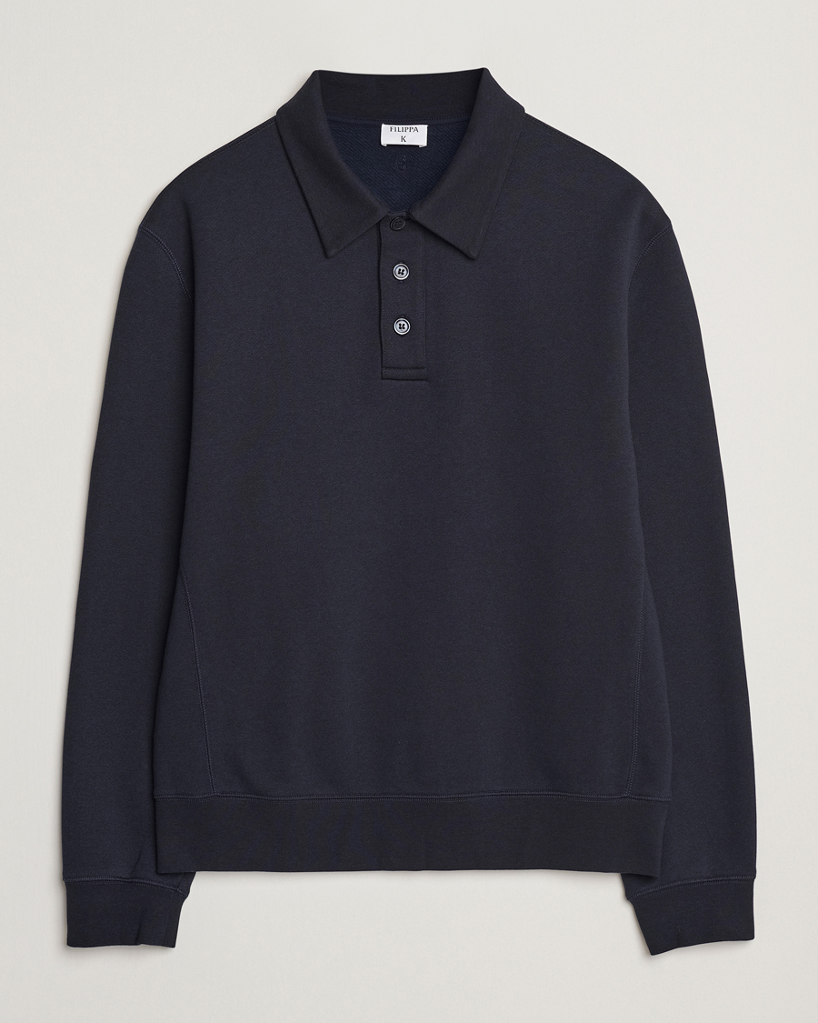 Herren | Pullover | Filippa K | Polo Sweatshirt Navy